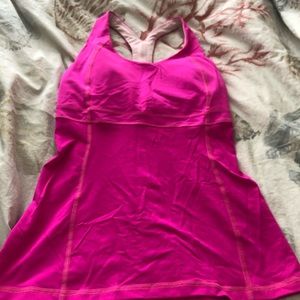 Hot pink lulu lemon top